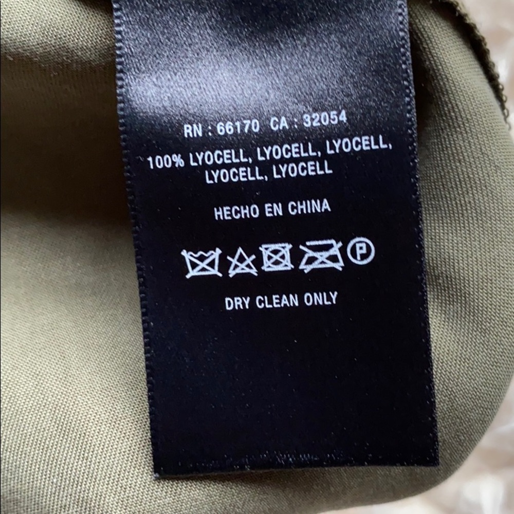 Anthropologie Seen, Worn, Kept utility midi dress army green size 8P - Picture 6 of 11